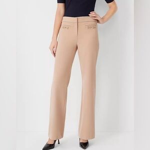 Ann Taylor - gold chain straight legs trousers (6)